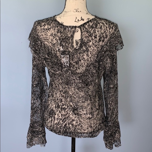 VERO MODA medium black & cream blouse - Picture 4 of 4